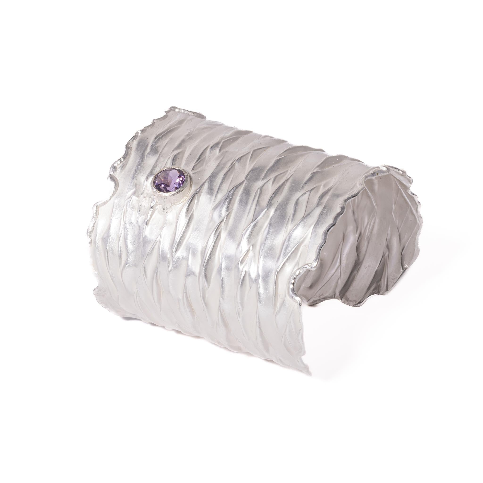 Wellenarmband mit Amethyst